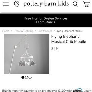 PBK Elephant Mobile with arm
